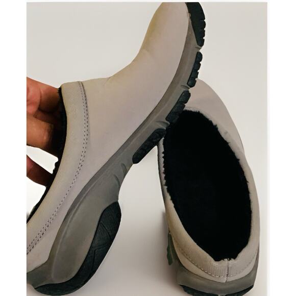 Merrell Shoes Women;s Size 7 Slate Nubuck Leather Slip On Comfort Clogs Mule - Picture 4 of 6